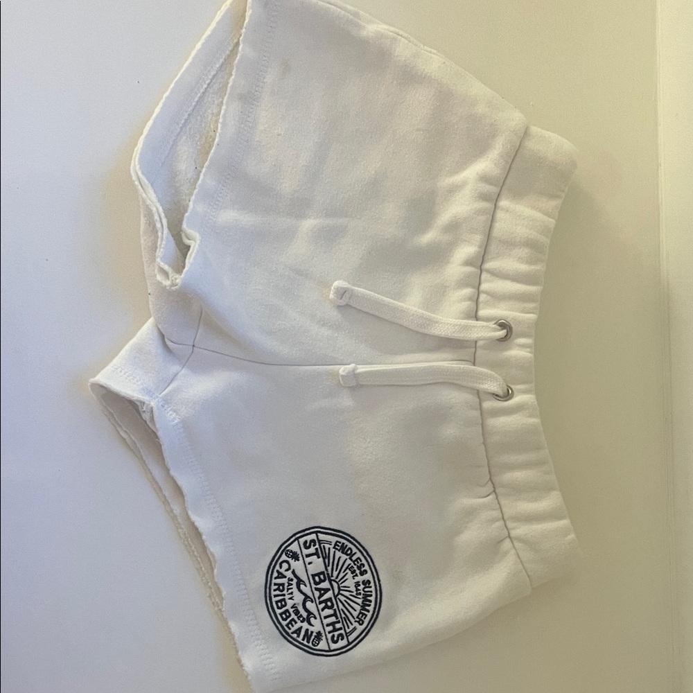 Vintage Havana girls white lounge shorts